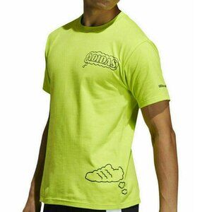 Adidas Men's Cyber Green All Day I Dream About Sneakers T-Shirt - Size XL